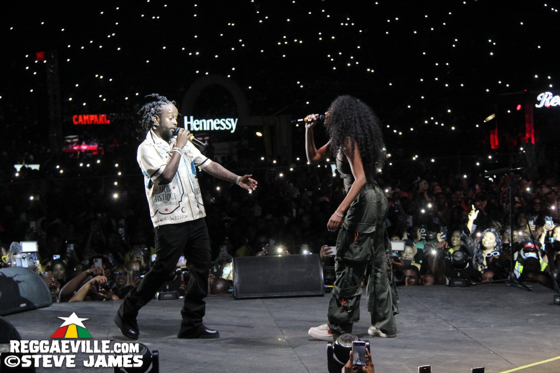 Popcaan with Beres Hammond, Toni-Ann Singh & Imeru Tafari