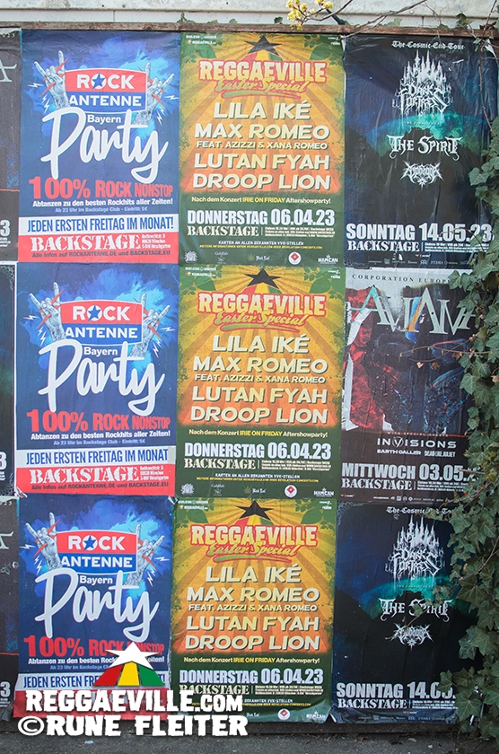 Lila Iké, Max Romeo with Azizzi & Xana, Lutan Fyah, Droop Lion