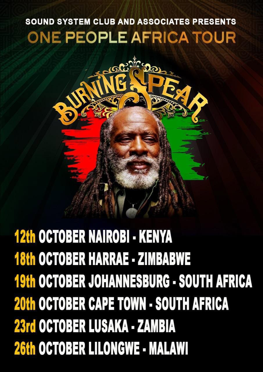 Burning Spear Announces One People Africa Tour 2024