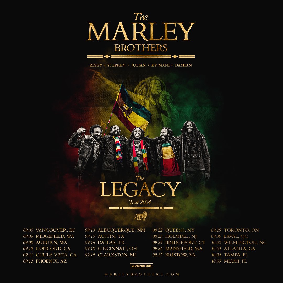 The Marley Brothers Unite For ‘The Legacy Tour’ 2024