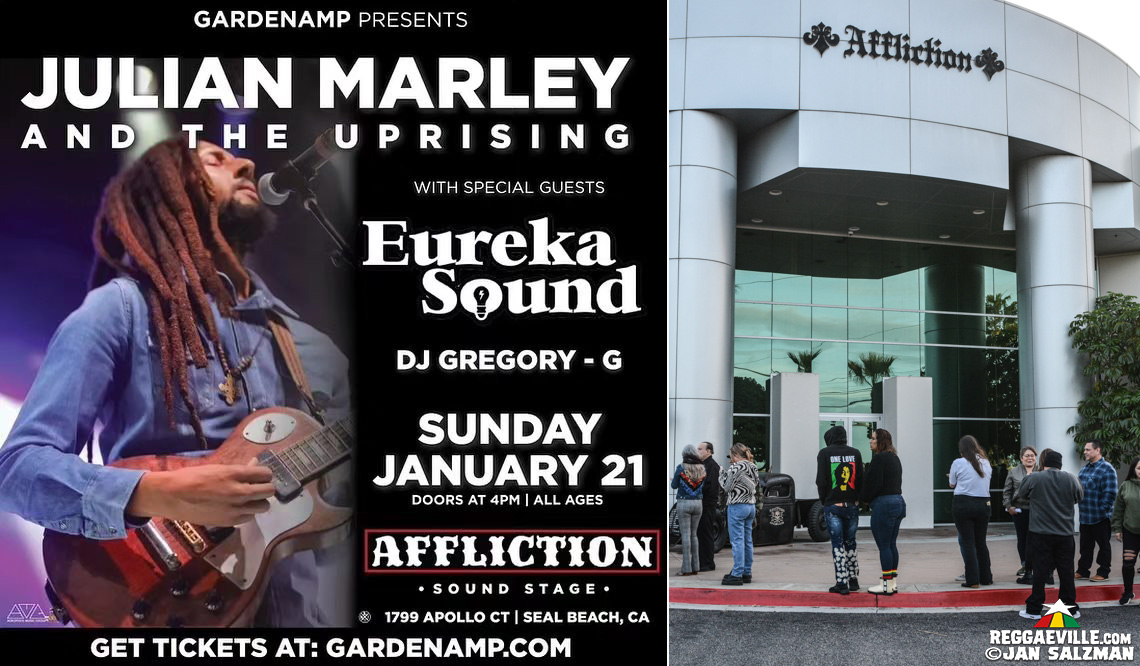 Julian Marley & The Uprising, Eureka Sound, SGV Vibes, Sinizen, Irie Nature,