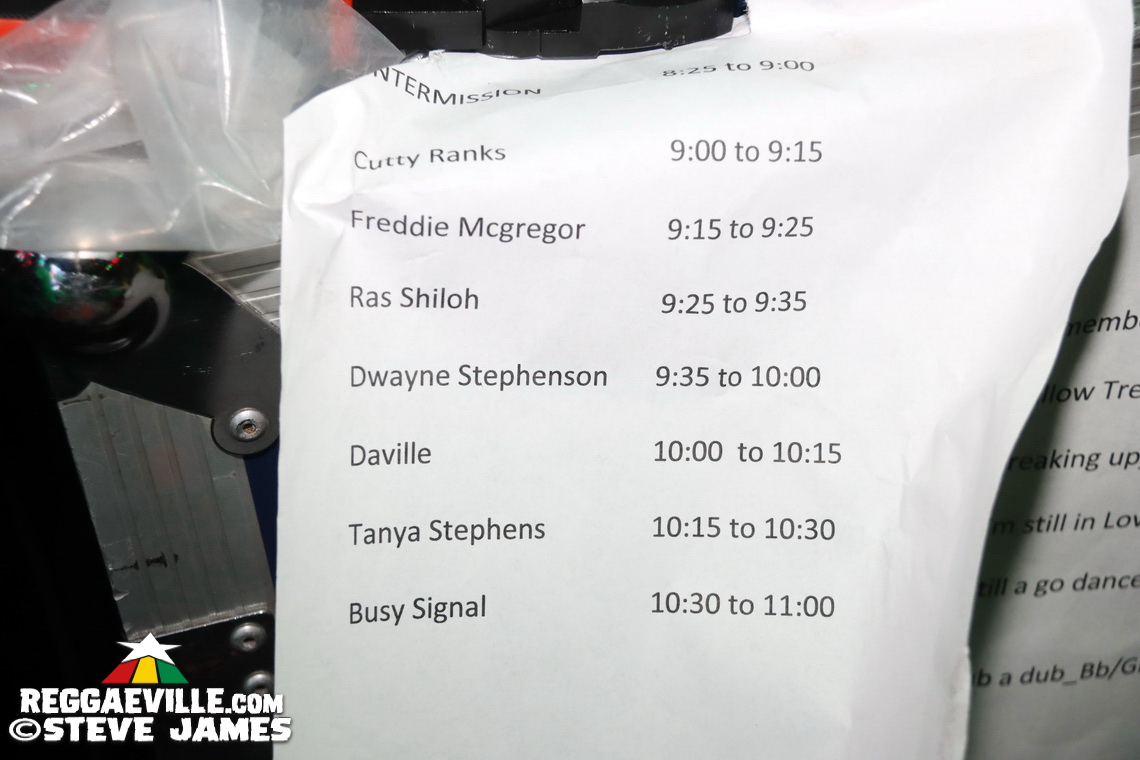 Marcia Griffiths, Freddie McGregor, Shaggy, Busy Signal, Tanya Stephens