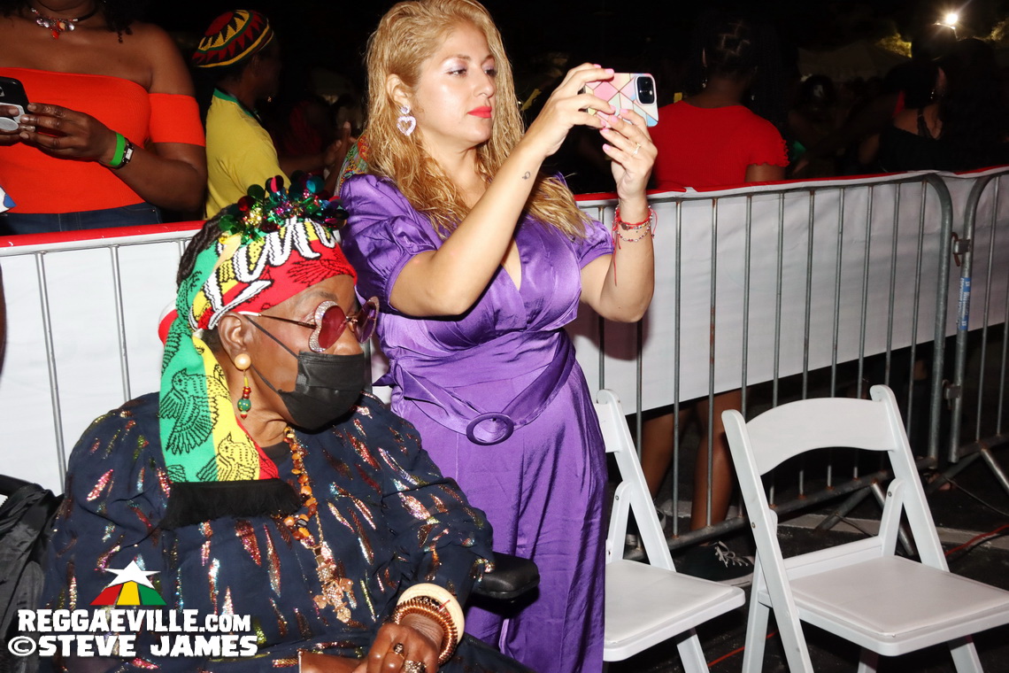Cedella Marley, Marcia Griffiths, Patricia 'Miss Pat' Chin, Rita Marley