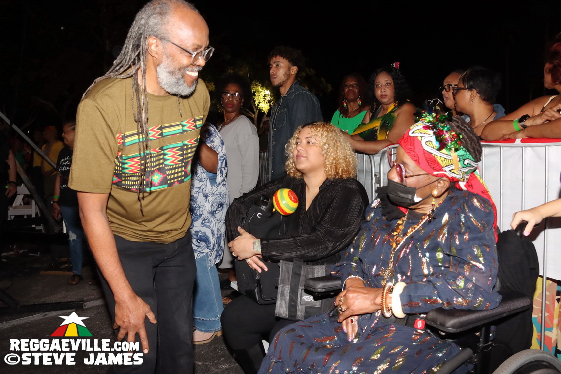 Cedella Marley, Marcia Griffiths, Patricia 'Miss Pat' Chin, Rita Marley