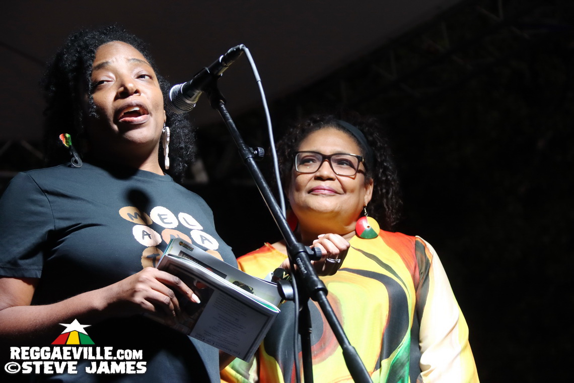 Cedella Marley, Marcia Griffiths, Patricia 'Miss Pat' Chin, Rita Marley