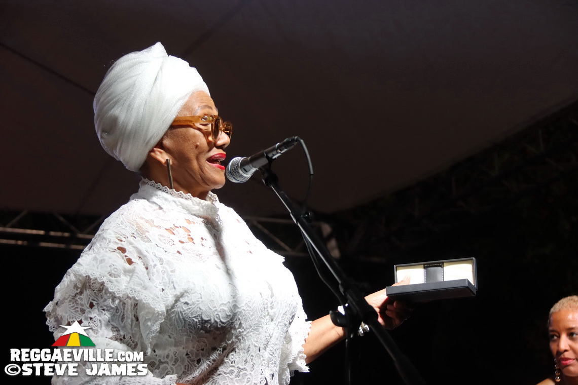 Cedella Marley, Marcia Griffiths, Patricia 'Miss Pat' Chin, Rita Marley
