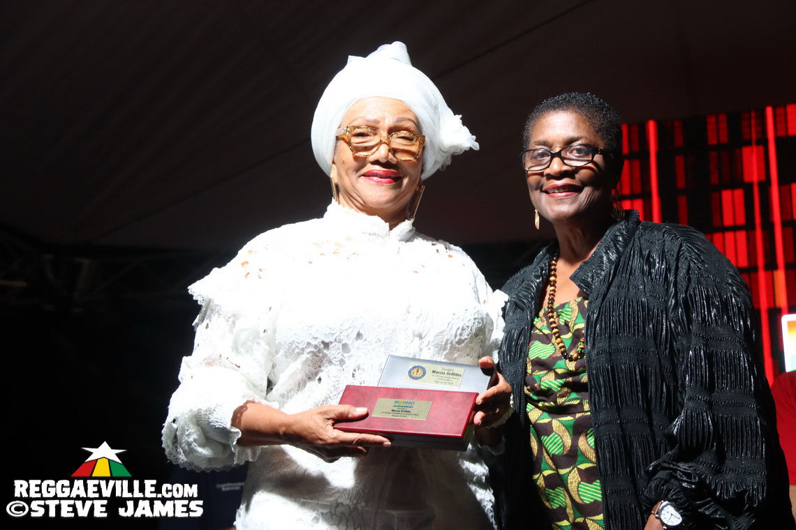 Cedella Marley, Marcia Griffiths, Patricia 'Miss Pat' Chin, Rita Marley