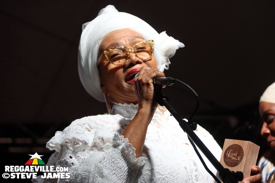 Cedella Marley, Marcia Griffiths, Patricia 'Miss Pat' Chin, Rita Marley