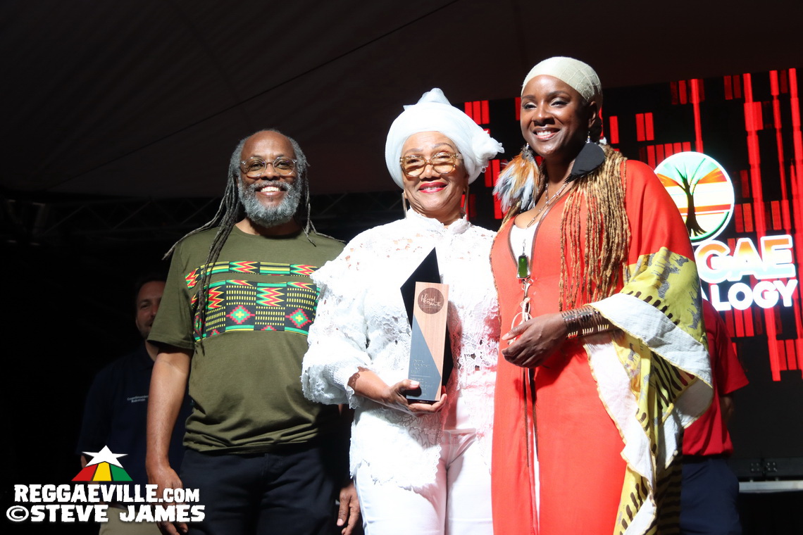 Cedella Marley, Marcia Griffiths, Patricia 'Miss Pat' Chin, Rita Marley