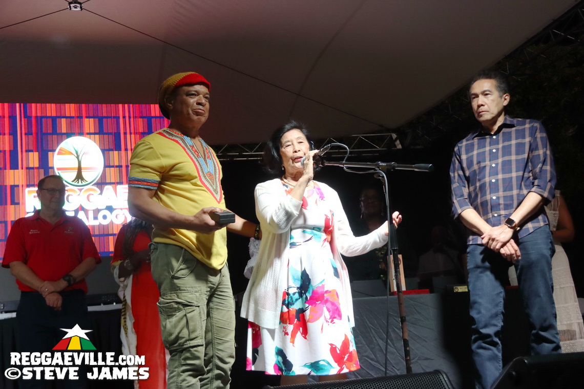 Cedella Marley, Marcia Griffiths, Patricia 'Miss Pat' Chin, Rita Marley