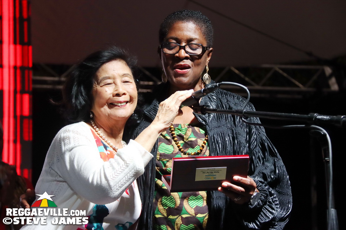 Cedella Marley, Marcia Griffiths, Patricia 'Miss Pat' Chin, Rita Marley