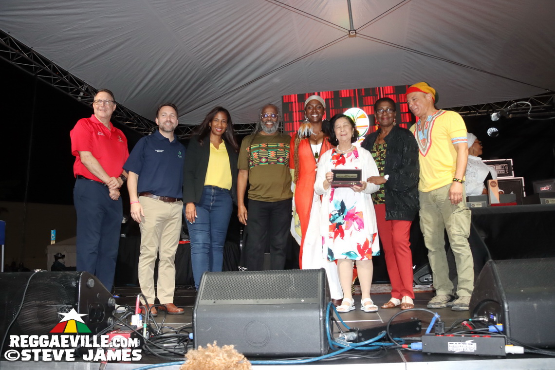 Cedella Marley, Marcia Griffiths, Patricia 'Miss Pat' Chin, Rita Marley