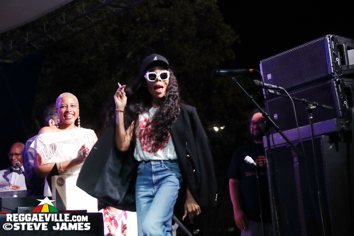 Cedella Marley, Marcia Griffiths, Patricia 'Miss Pat' Chin, Rita Marley