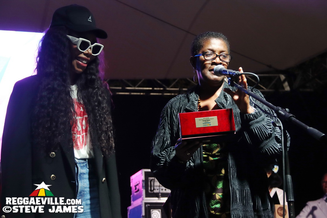 Cedella Marley, Marcia Griffiths, Patricia 'Miss Pat' Chin, Rita Marley
