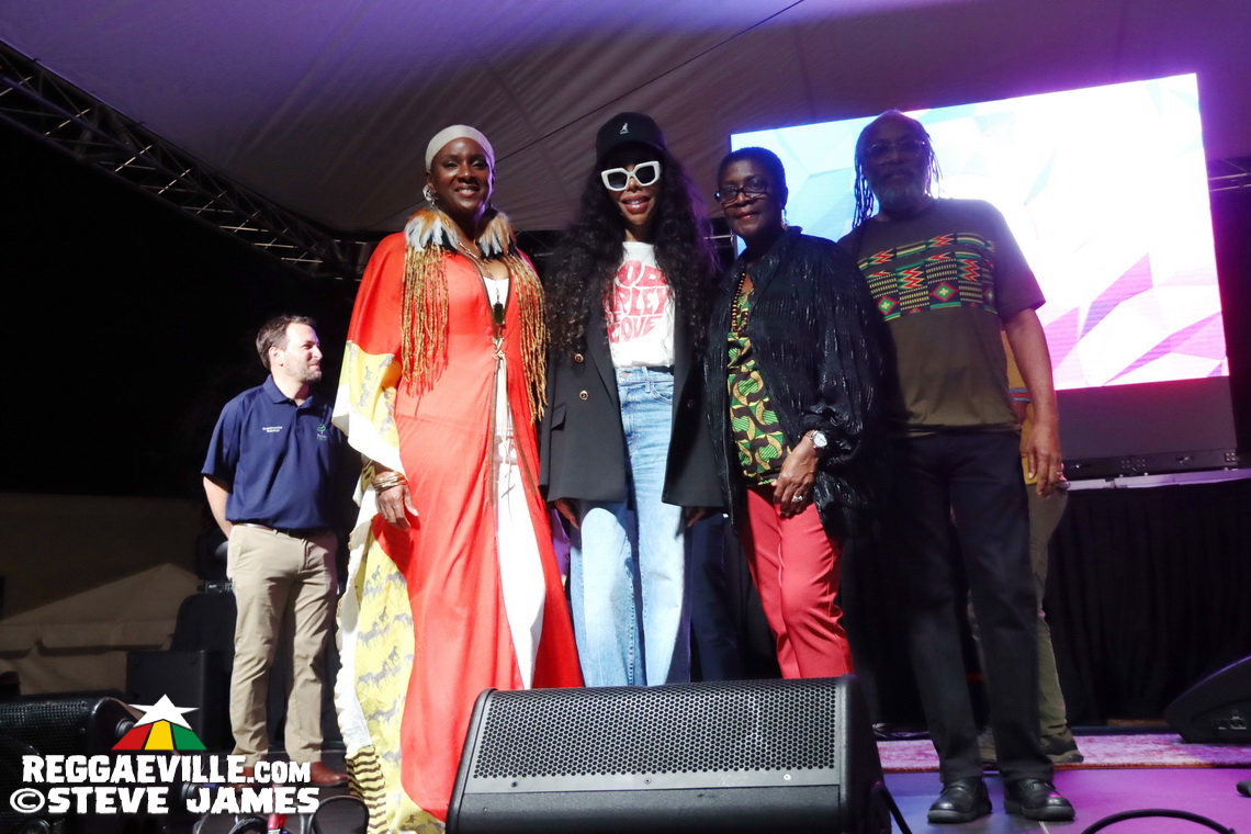 Cedella Marley, Marcia Griffiths, Patricia 'Miss Pat' Chin, Rita Marley