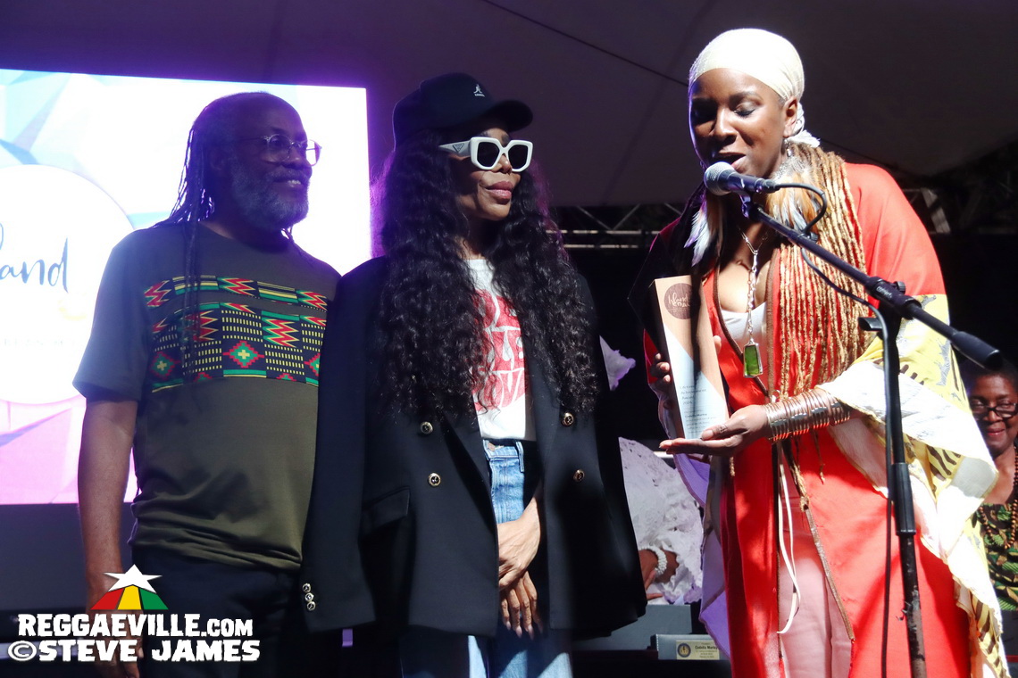 Cedella Marley, Marcia Griffiths, Patricia 'Miss Pat' Chin, Rita Marley