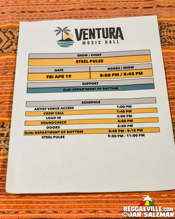 Steel Pulse, Ojai Department of Rhythm