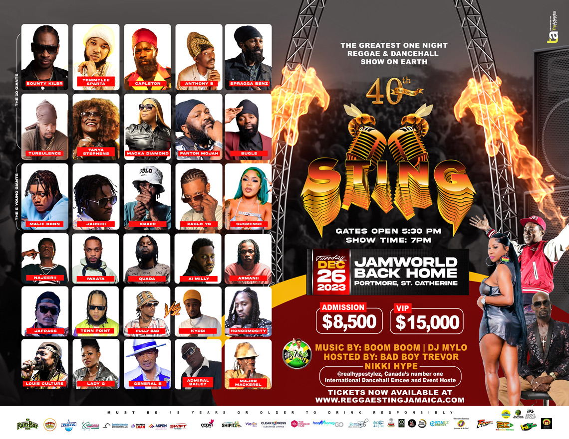 Turbulence, Capleton, Tanya Stephens, Macka Diamond, Bugle, Chuck Fenda