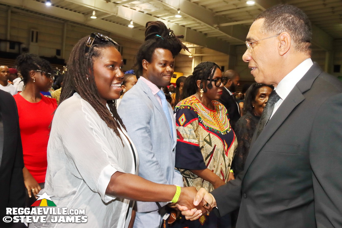 Mutabaruka, Marcia Griffiths, Sean Paul, Olivia 'Babsy' Grange