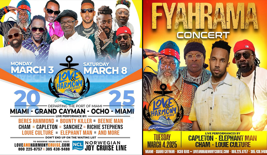 Elephant Man, Capleton, Cham, Louie Culture