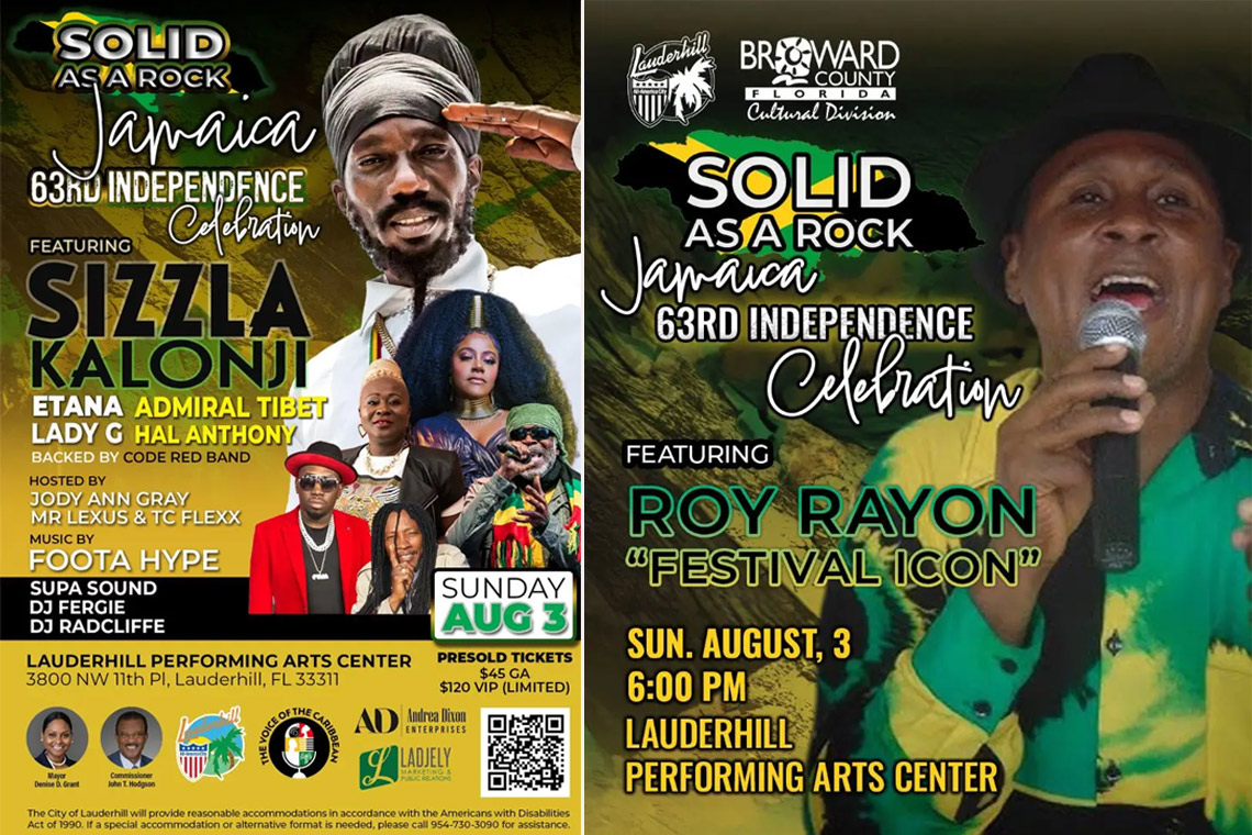 Sizzla, Etana, Lady G, Admiral Tibet