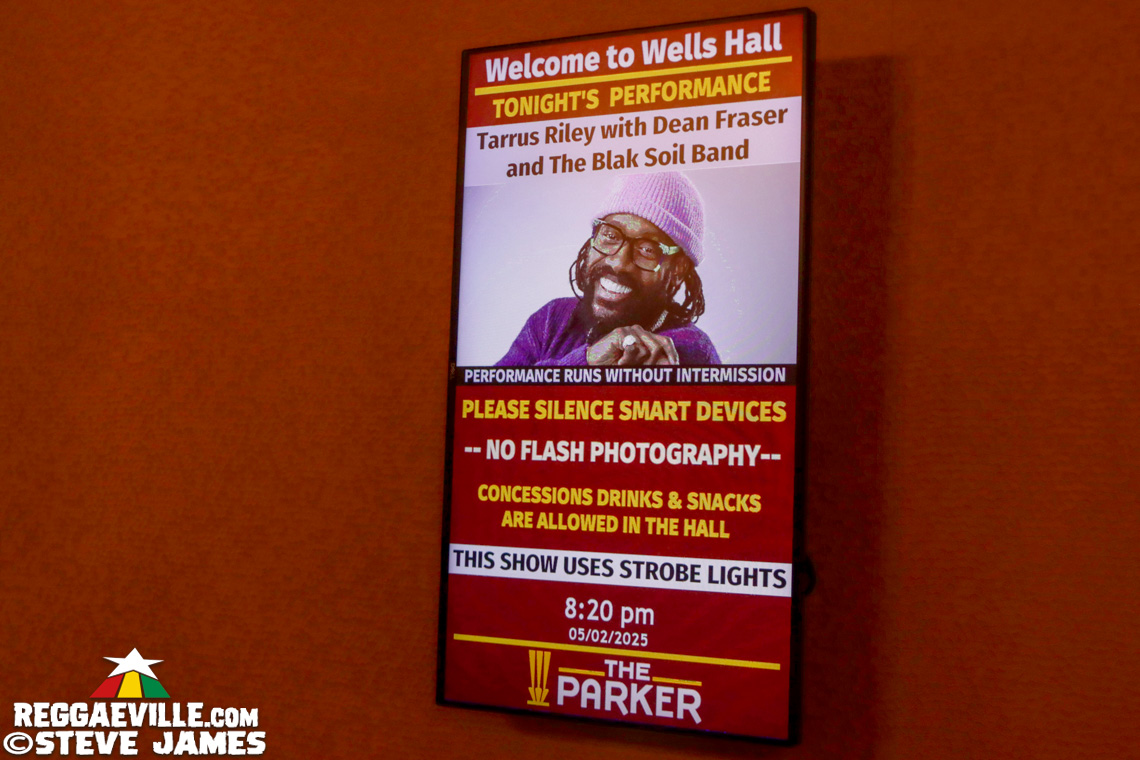 Tarrus Riley with Dean Fraser & The Blak Soil Band